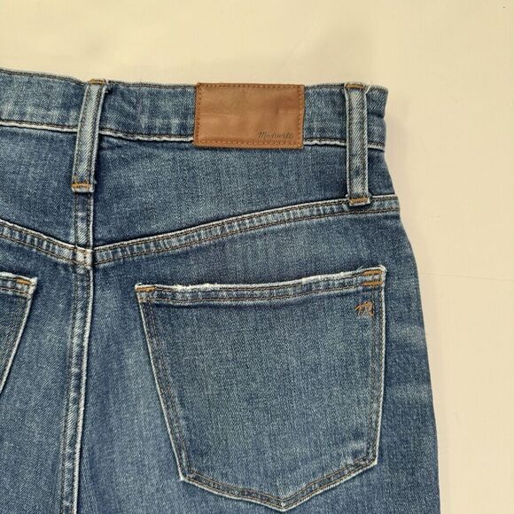 Madewell The High Rise Slim Crop Boyjean Denim Jeans in Medium Wash Womens 25 - Picture 8 of 12